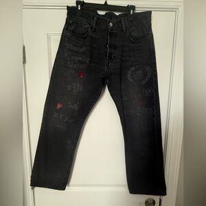 Polo by Ralph Lauren Black Graphic Jeans